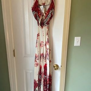 Free People backless wide leg jumpsuit, women’s M